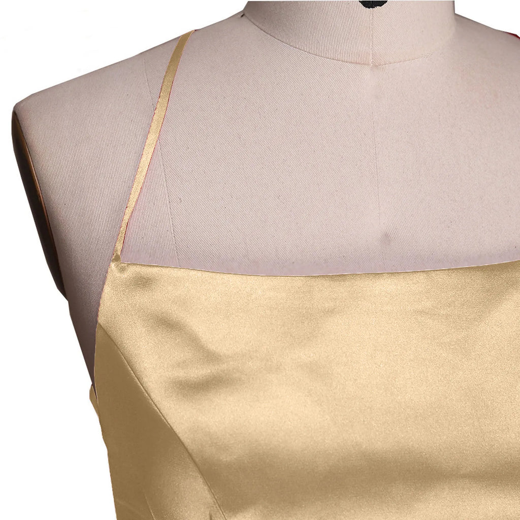 Women'S Long Dresses  Backless Long Dresses Satin Strap Party  Dress Side Slit Wedding Pockets Dress Vestidos платье 2024